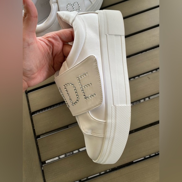 Lulus Bride2Be White Rhinestone Sneakers - Picture 7 of 13
